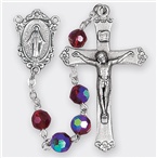 Image for GARNET AURORA BOREALIS HANDCRAFTED ROSARY