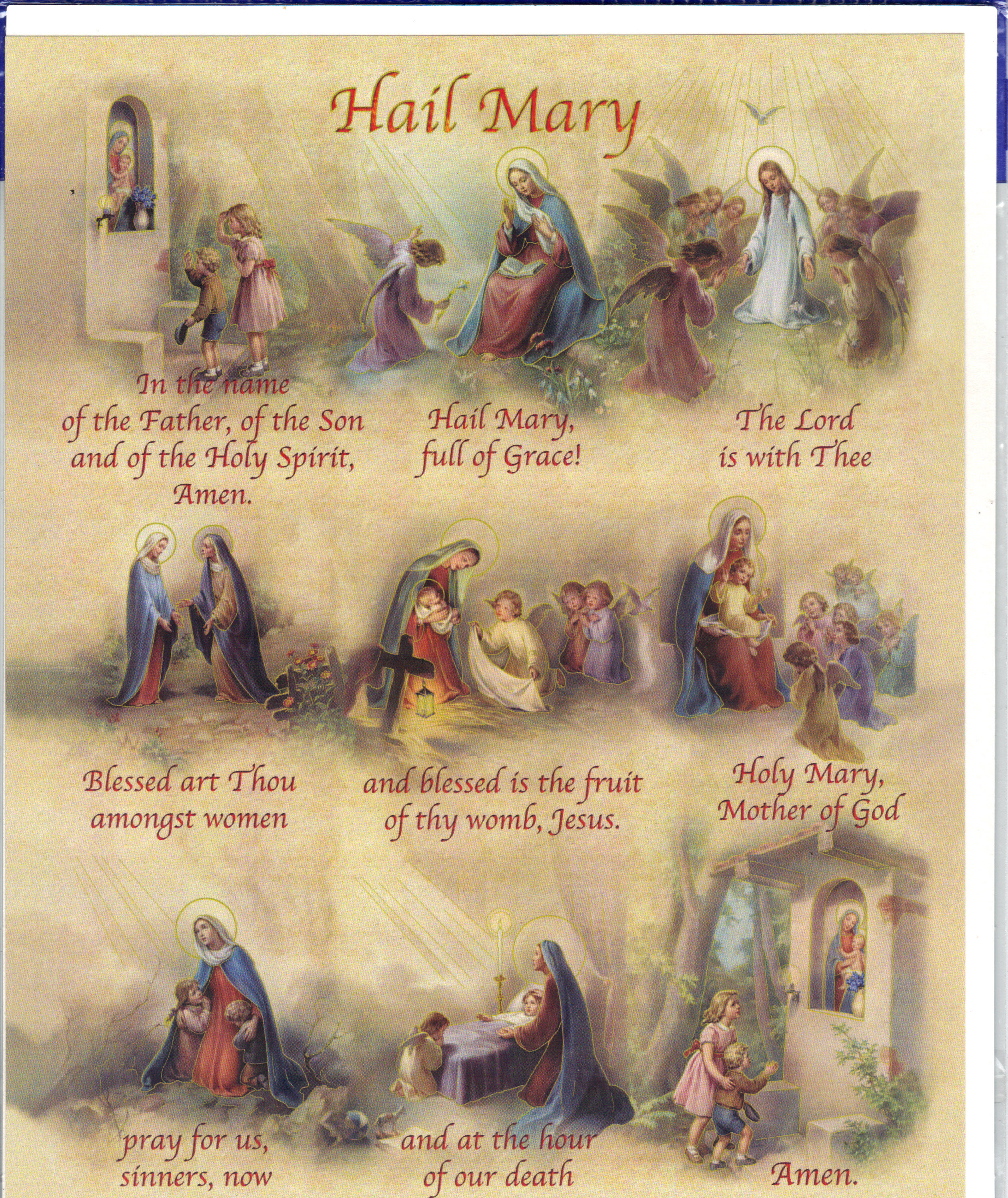 Image for HAIL MARY 8" X 10" PRINT