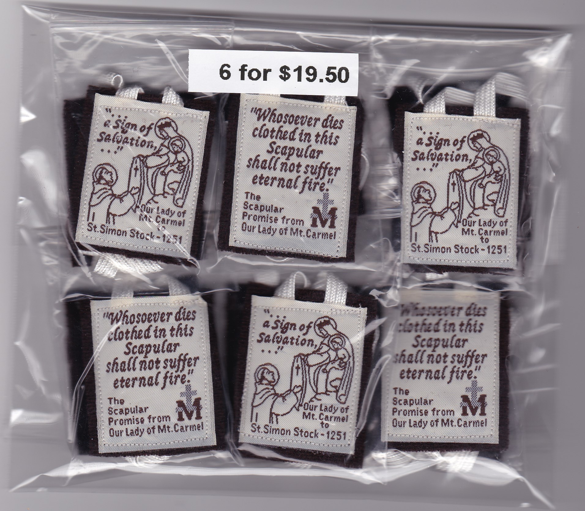 Image for scapular 6count